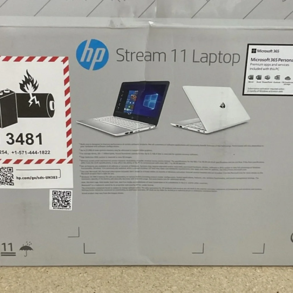 HP Gray and White Laptop - Picture 3 of 3